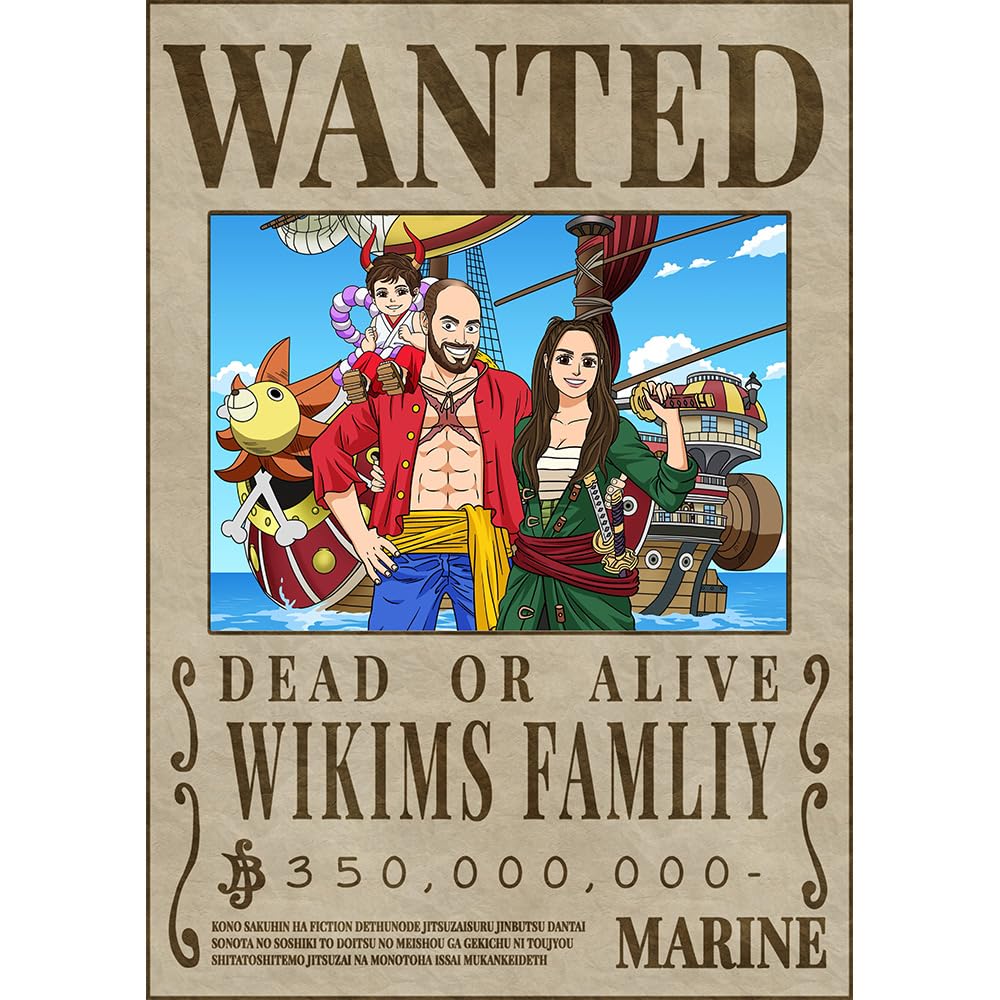Amazon.com: Custom Anime Wanted Poster, Personalized Pirates